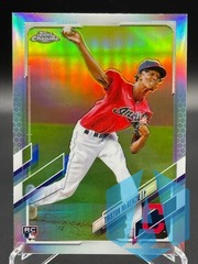 2021 Topps Chrome #21 Triston McKenzie RC Refractor Guardians